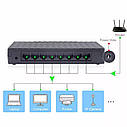 8-портів 10/100 Мбіт/с Ethernet комутатор мережевий KuWFi. 8port 10/100 Mbit/s Ethernet Hub, фото 2