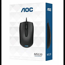 USB оптична USB-миша AOC MS120 для ноутбука, ПК, 800dpi