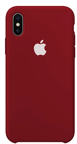 Силіконовий чохол для Apple iPhone XS Max Silicone case Бордо (KG-1912)