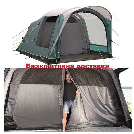 П'ятимісний намет тунельна з надувним каркасом Outwell Lindale 5PA Blue, фото 1