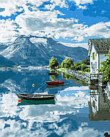 Картина по номерам Провинция Норвегии 50х40 см Brushme Качество+
