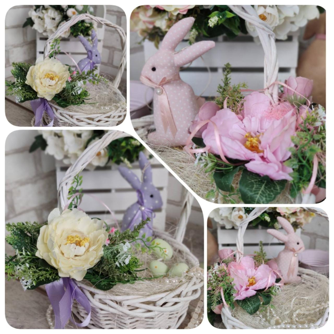 Стрічка зквітами на Великодній кошик, 1,5 м, пасхальний декор., фото 1