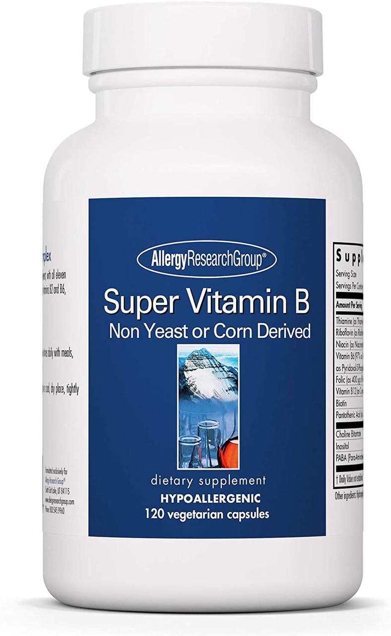 Allergy Research Super Vitamin B / Супер вітаміни групи Б комплекс 120 капсул
