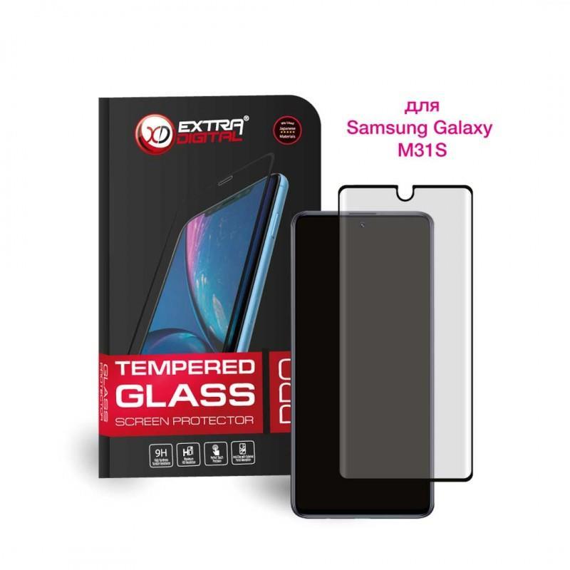 Захисне скло Extradigital для Samsung Galaxy M31s SM-M317 Black, 0.5 мм, 2.5 D (EGL4781)