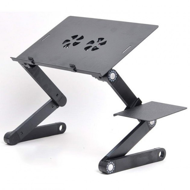 Охолоджувальний столик для ноутбука, кулер Omeidi T6 Black