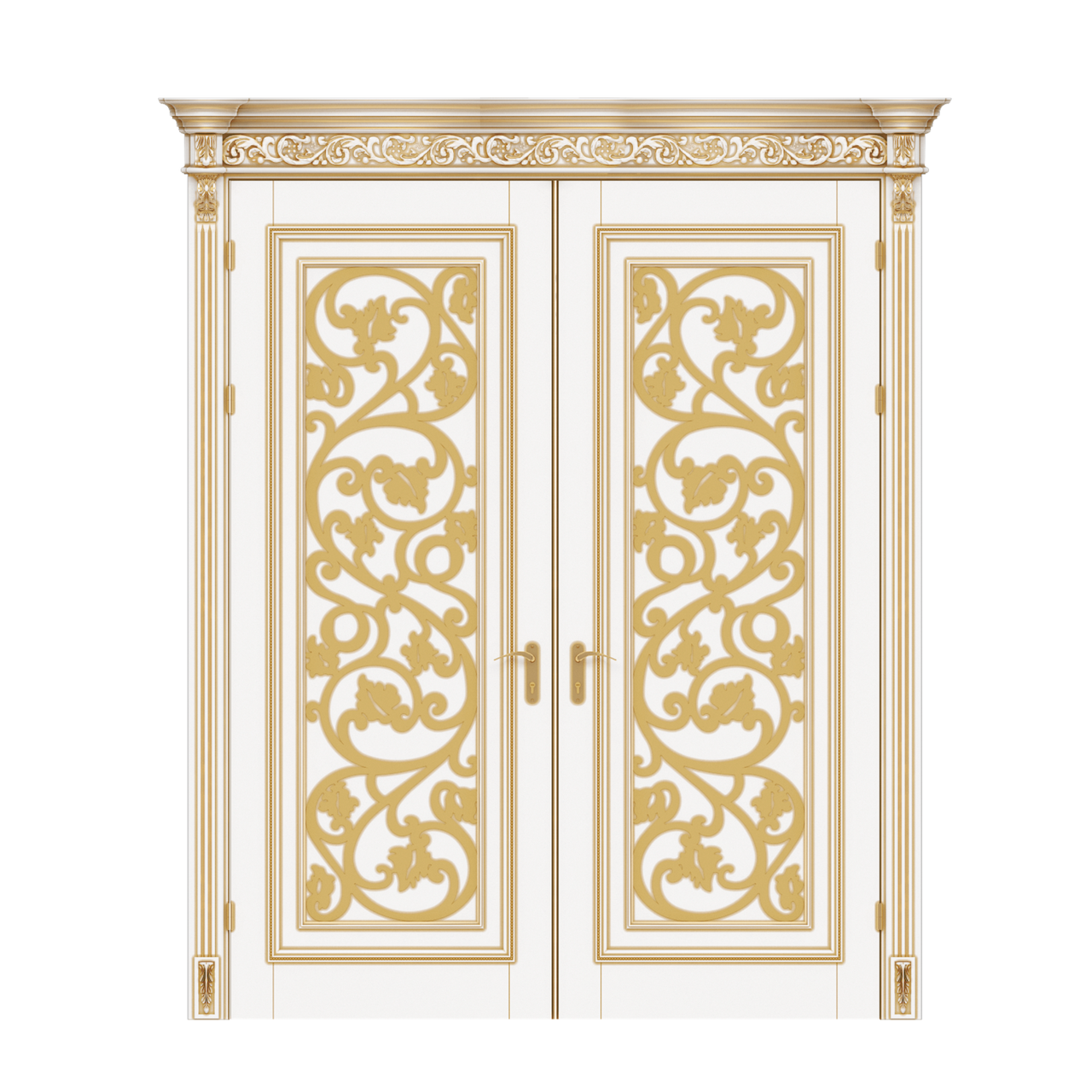 Міжкімнатні двері Casa Verdi Art Deco 5 подвійна орні масив ясеня