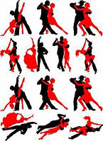 Вафельная картинка Бальные танцы А4 (p0223)