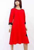 Женское платье Victoria большой размер прямое красное
