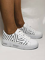 Farinni.Стильні жіночі кеди-білі кросівки.Натуральна шкіра. Висока якість 38 Vellena, фото 7