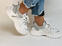 Стильні жіночі кеди-білі кросівки.Натуральна шкіра. Висока якість 38-40 Vellena, фото 2