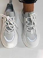 Стильні жіночі кеди-білі кросівки.Натуральна шкіра. Висока якість 38-40 Vellena, фото 10