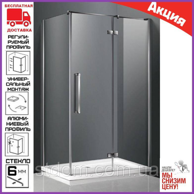 Душова кабіна 120*80 см із двостулковими дверима Artex ST-120-08. Душова кабіна 80х120 см