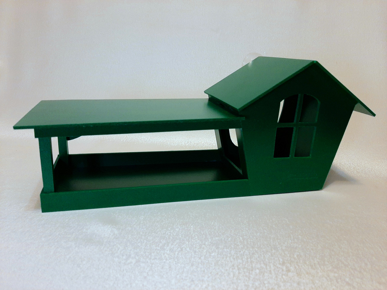 Годівниця для птахів віконна "Будиночок" зелений