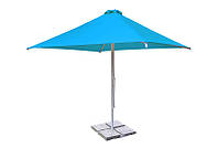 Зонт для кафе 3х3 с клапаном Голубой