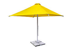 Зонт для кафе 3х3 з клапаном Жовтий