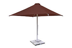 Зонт для кафе 3х3 з клапаном Коричневий