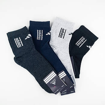 Мужские средние спортивные хлопковые носки Adidas