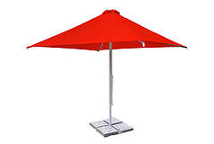 Зонт для кафе 3х3 з клапаном Червоний