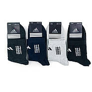 Мужские средние спортивные хлопковые носки Adidas, фото 2