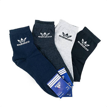 Чоловічі середні спортивні бавовняні шкарпетки Adidas
