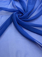 Шифон "Блузковий", колір електрик (ш 145 см) для пошиття бальних суконь, блуз, спідниць, вечірнього вбрання.