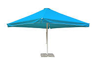 Зонт для кафе 4х4 з клапаном Блакитний