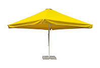 Зонт для кафе 4х4 з клапаном Жовтий