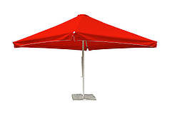 Зонт для торгівлі 4х4 квадратний Червоний