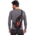 Моторюкзак однолямовий HONDA Scout MS-5481-7 розмір 42х15x7 см Black-Red, фото 6