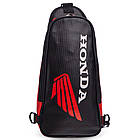 Моторюкзак однолямовий HONDA Scout MS-5481-7 розмір 42х15x7 см Black-Red, фото 2