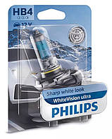 Автолампы Philips WhiteVision Ultra HB4 12V 51W 4200K P22D (9006WVUB1) 1шт