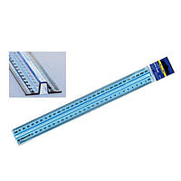 Лінійка 30 см пластикова з тримачем прозора, ВМ5828-30