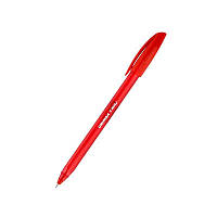 Ручка шариковая Trio UX-104-04, прозрачная красная