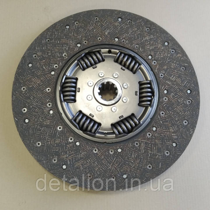 Диск зчеплення ведомий КАМАЗ ЄВРО (КПП 154, 9S109) б/асб (діаметром первинного вала 44,5 мм) 45104-1601206-90, фото 1