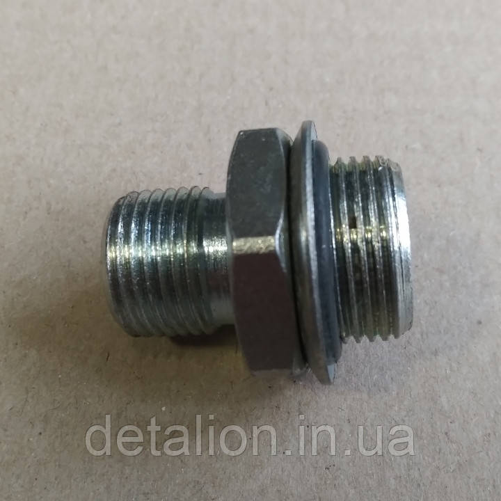 Штуцер ввертний М22х1,5 і М18х1,5, L = 34 мм (від РВД до компресора) 853977, фото 1