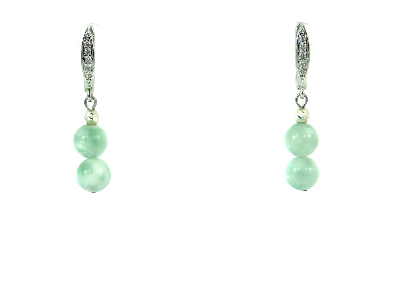 Ексклюзивні сережки Ангелит + флюорит Вишукані сережки з натурального каменю, красиві прикраси