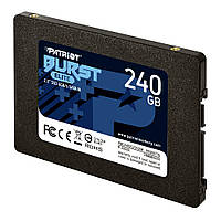 Накопитель SSD 2.5" 240GB Patriot Burst Elite (PBE240GS25SSDR) R560MBs W540MBs SATA III 7мм #