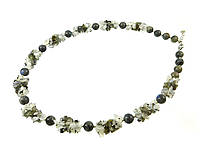 Эксклюзивное ожерелье "Изысканность лабрадора", Изысканное ожерелье из натурального камня, красивые украшения