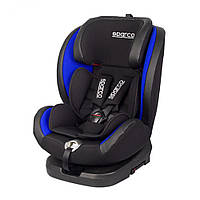 Автокрісло з поворотним механізмом Sparco G0+1+2+3 Polyester чорно-синє SP SK600I- BL