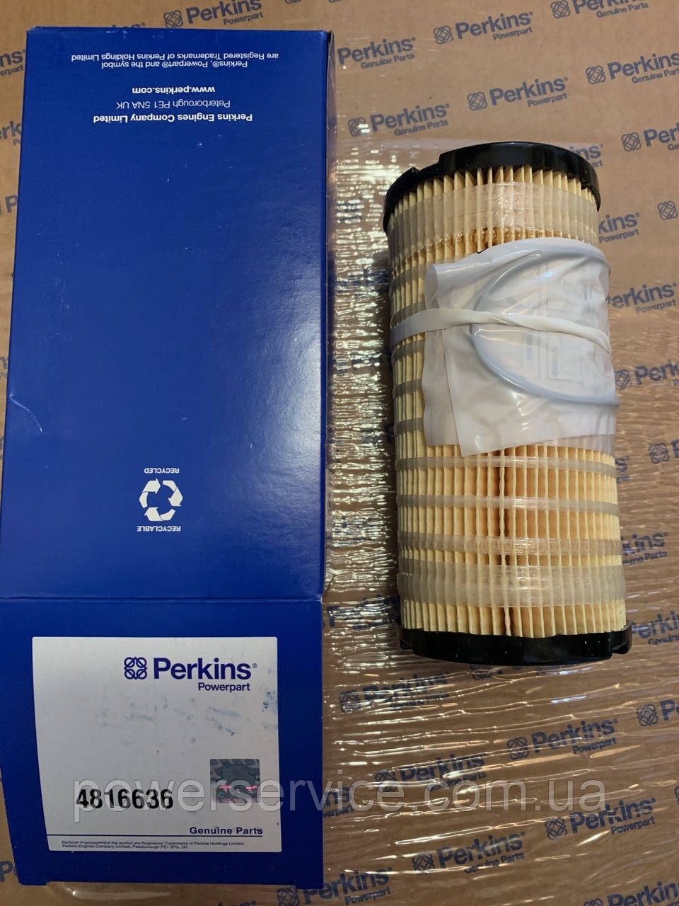 Оригінальний паливний фільтр 4816636, 26560201 Perkins, Перкінс, Перкінс