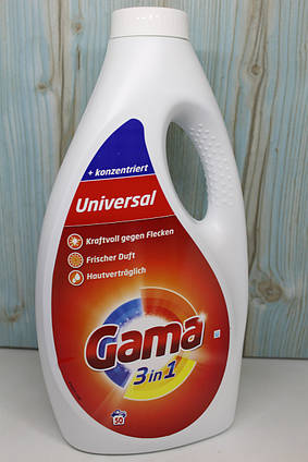 Гель для прання Gama 3в1 universal 50пр 2.5л