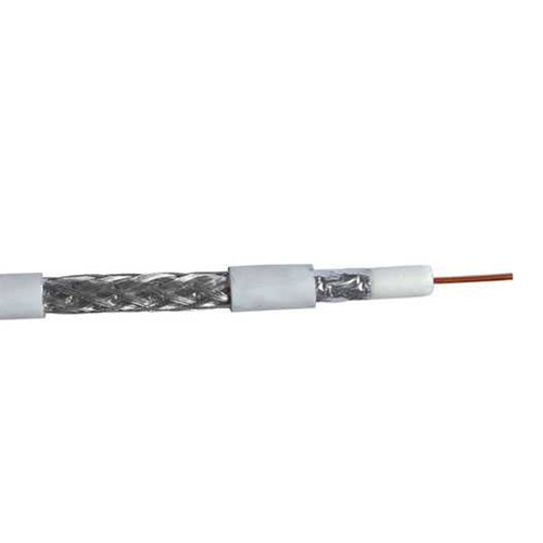Кабель коаксіальний RG-59 (CS59-002) CommSpace, одножильний, Cu, 64%, білий, 100м