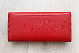 Жіночий шкіряний гаманець Kochi червоний, фото 3