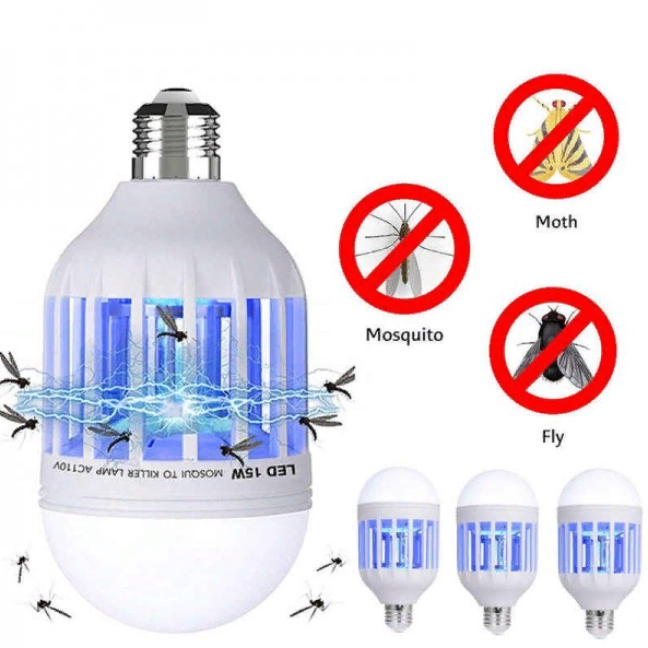 Антимоскітна лампа Zapp Light LED-знищувач комарів і комах світлодіодна лампа 2 в 1