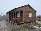 Дачний будиночок 6м*8,5 м включаючи терасу, фото 3