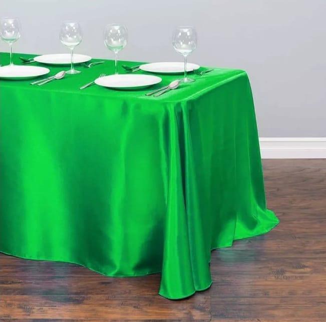 Скатертина на стіл святкова 150х120см | Зелений