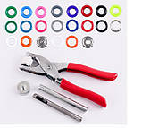 Набір для установки кнопок 9,5 мм і люверсів 5 мм фурнітура з 3 частин, фото 2