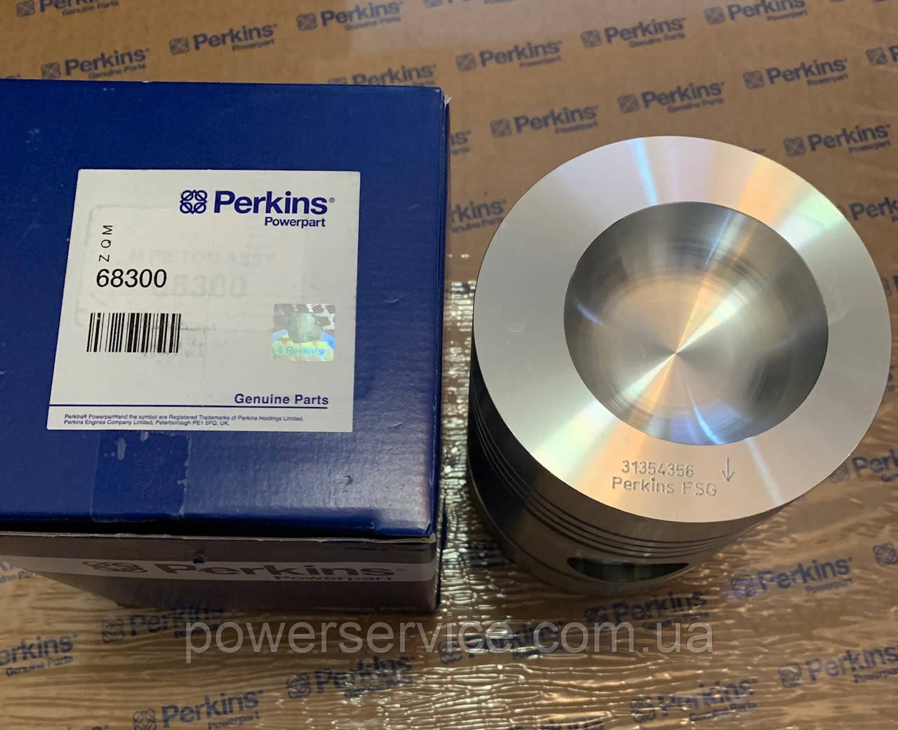 Оригінальний поршень 68300, 31354356 Perkins, Перкінс, Перквінс