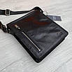 Чоловіча шкіряна сумка ручна робота Armani чоловiча шкiряна, фото 3