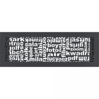 Решітка ABC графітова 17x49